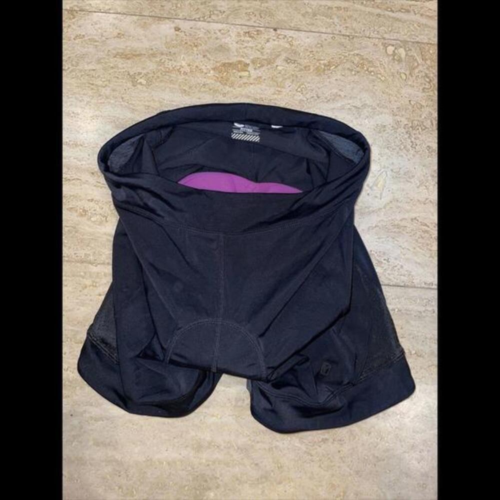 BONTRAGER BIKE Bicycle Fitted Shorts‎ M Nylon Spandex CONTOUR Pad BLACK